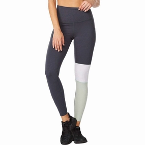 Eco-friendly Gym-clothing 2XU Form Block Hi Rise Compression Womens Long Running Tights - Navy