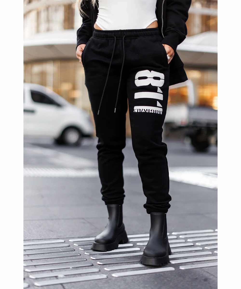 Handmade Fit StainlessZippers 811 Originals Unisex King St Sweatpants (Black)
