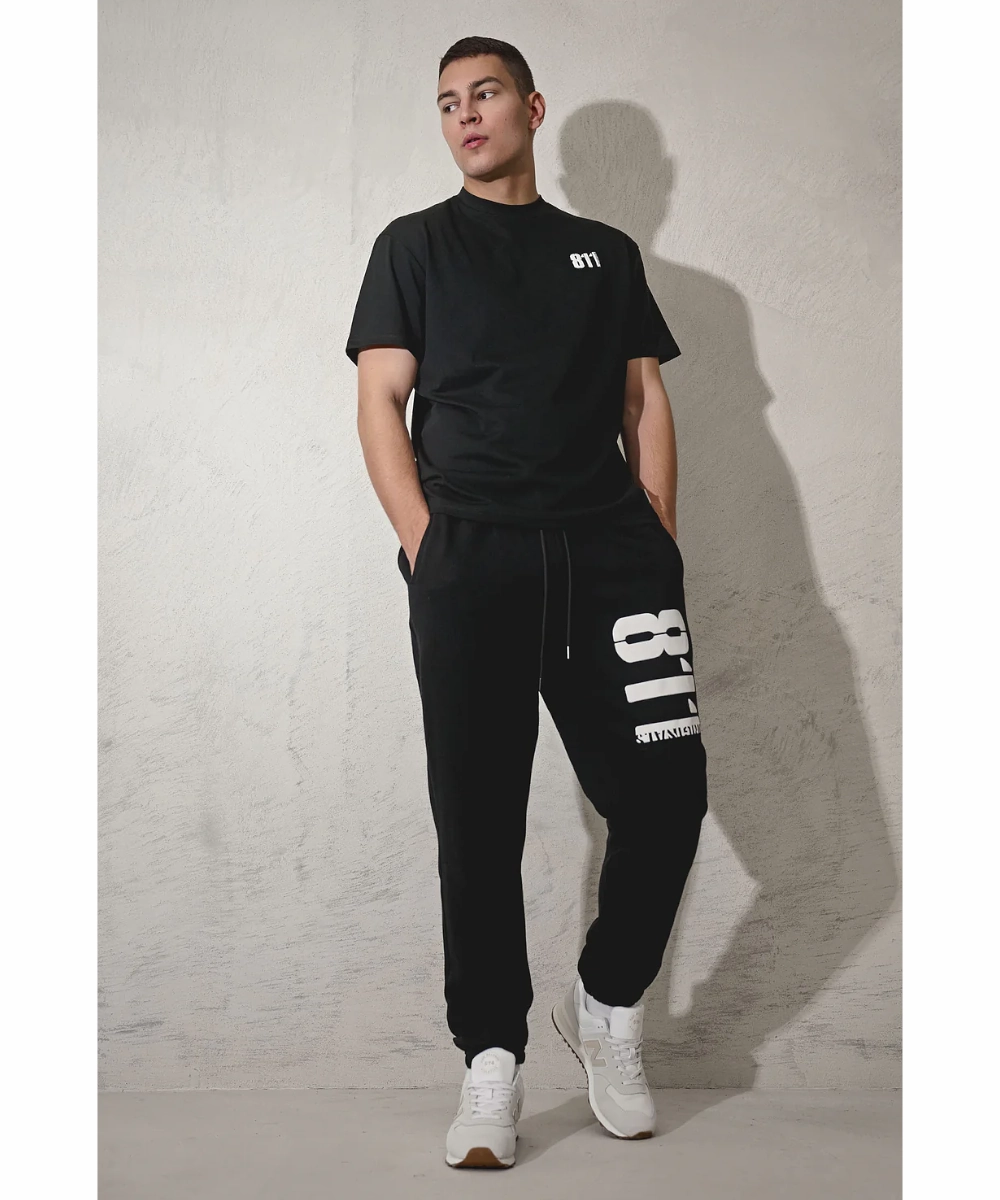 811 Originals Unisex King St Sweatpants (Black) EcoFriendlyDye
