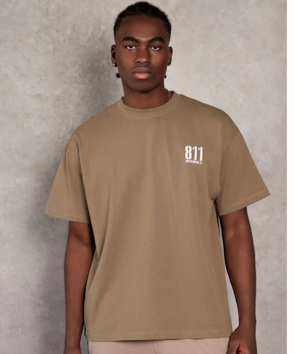 811 Originals Unisex LA Tee (Khaki) Quiet Charm