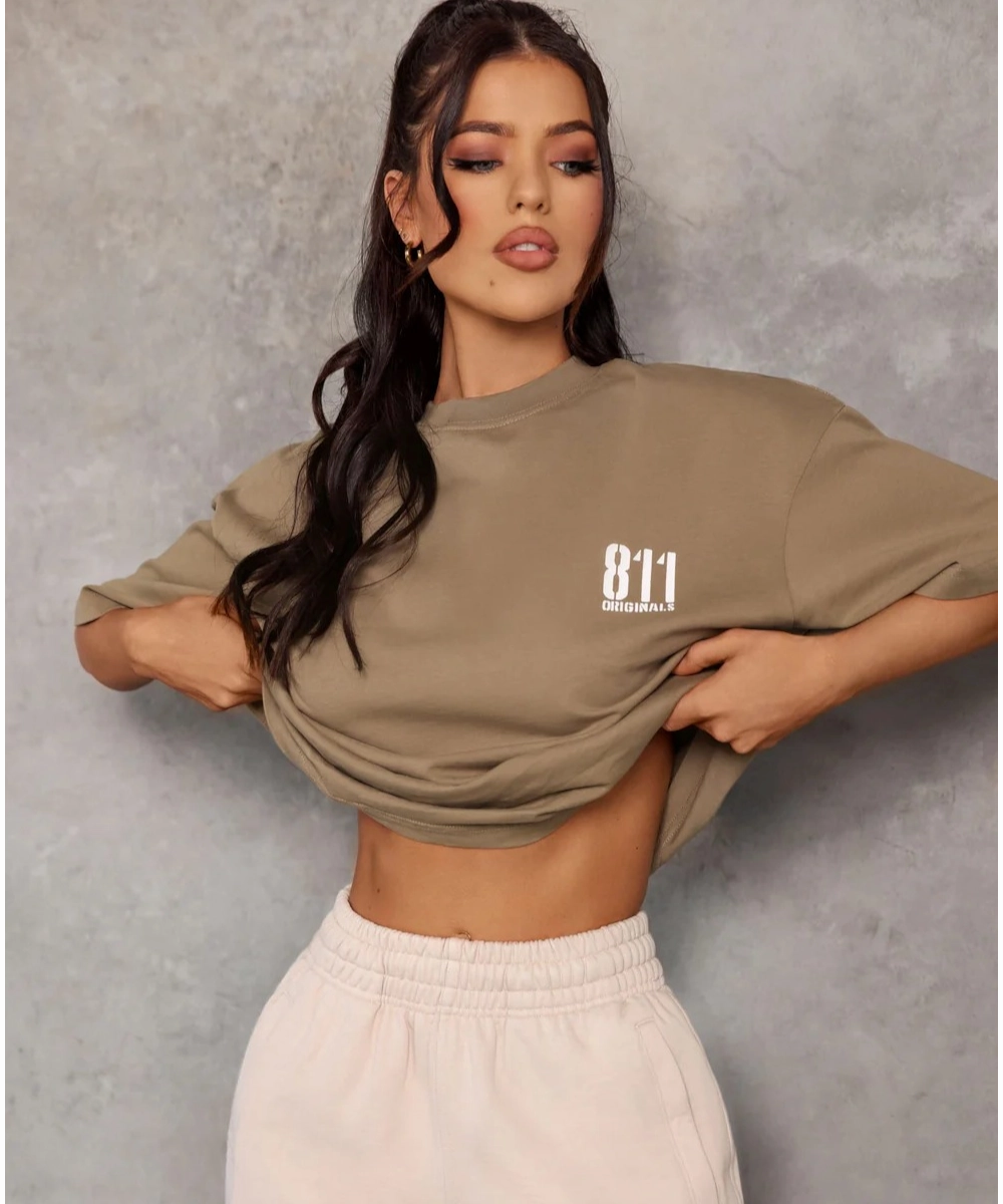 811 Originals Unisex LA Tee (Khaki) Wind Block