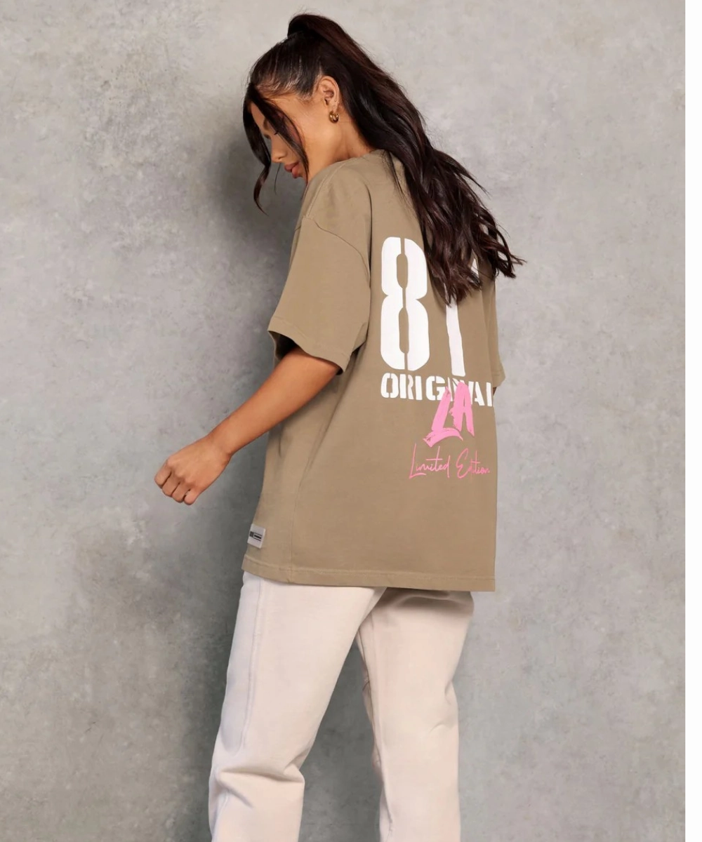 811 Originals Unisex LA Tee (Khaki) Shimmer Core Sheer Fit