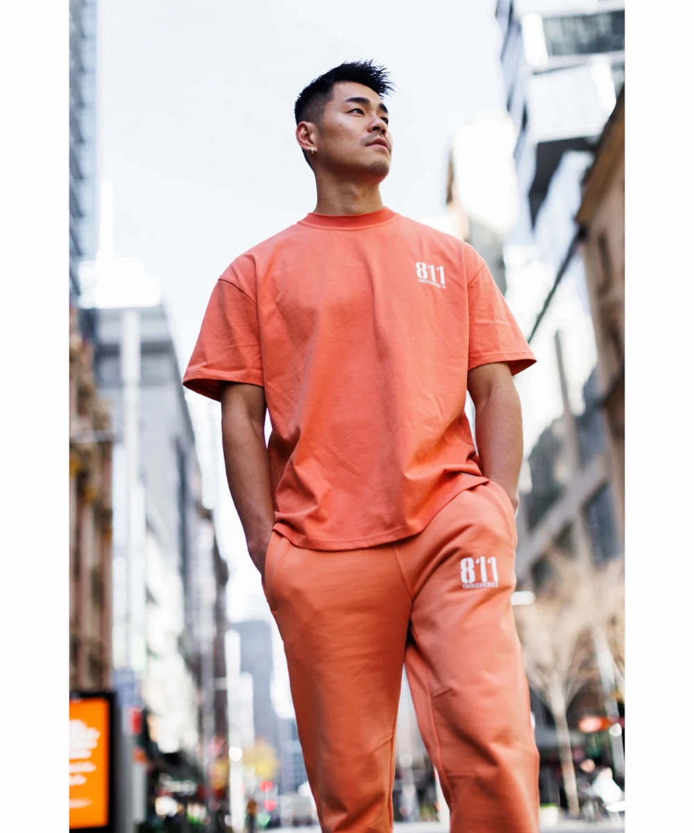 SheerLayeredPanels Party Ready 811 Originals Unisex Official Tee (Burnt Orange)