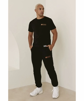 811 Originals Unisex Speed Sweatpants (Black/Orange) Ventilated Back Panel