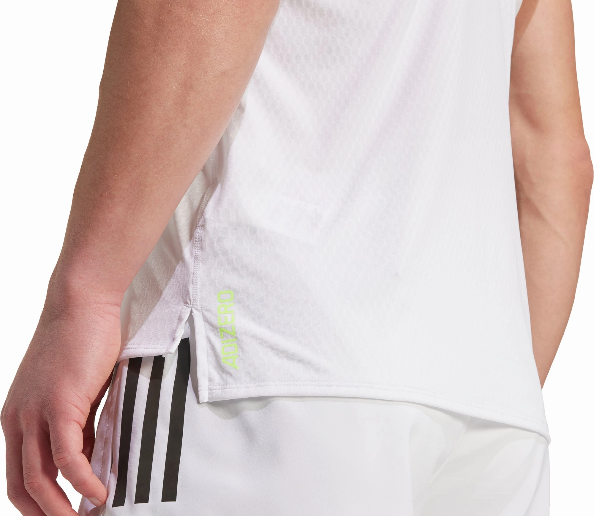 adidas Adizero Archive Mens Running Vest - White Help Moisture Wicking Fabric