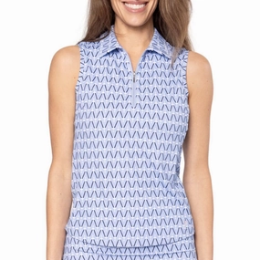 Golftini Women's Cool Girl Sleeveless Golf Polo Shirt - Nauti & Nice Lightweight Feel