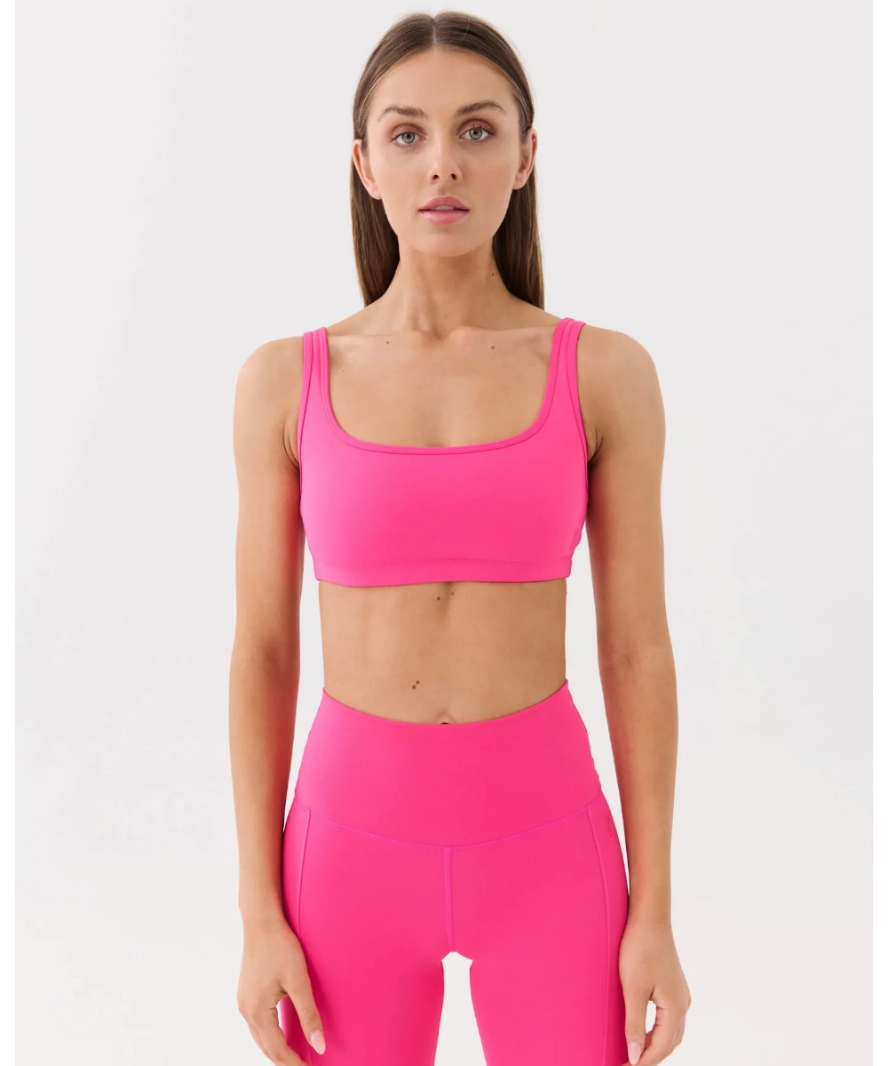 P.E Nation Amplify Sports Bra (Pink Glo) Mature Charm BreathableLining