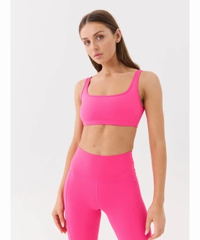 AntiBacterialTreatment CrossBackStructure P.E Nation Amplify Sports Bra (Pink Glo)