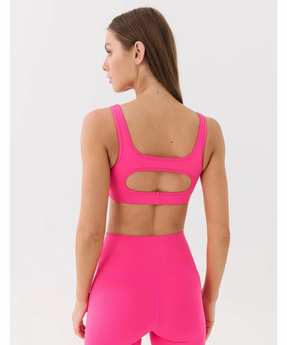 Durable Reinforcements VersatileStyle P.E Nation Amplify Sports Bra (Pink Glo)