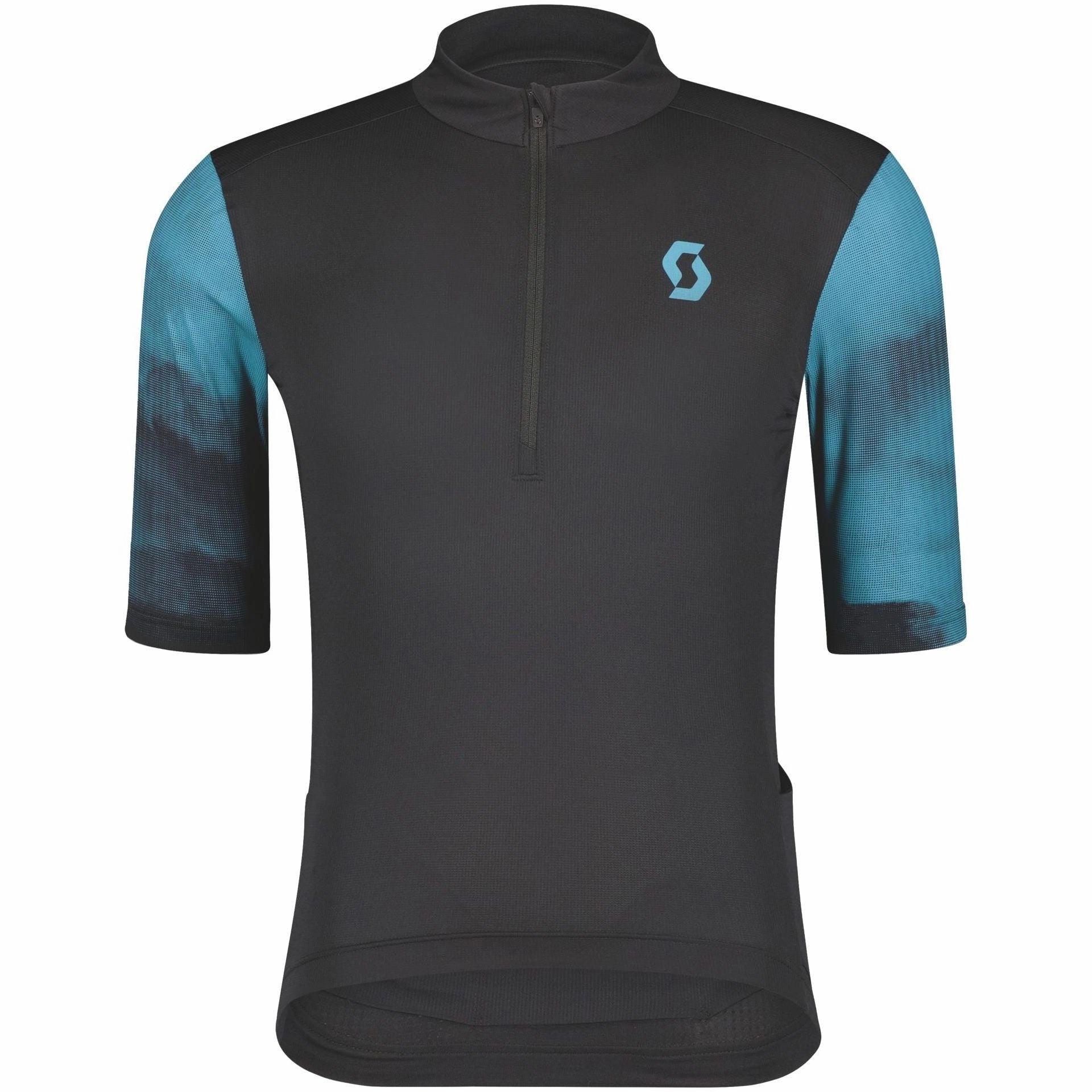 Ergonomic Stitching Scott Gravel 10 Short Sleeve Mens Cycling Jersey - Black