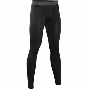 Non Chafing Flat Seams Multi Purpose Compression Sub Sports Core Compression Mens Running Tights - Black