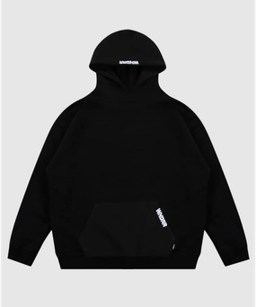 WNDRR Halo Hood Sweat (Black) Opaque Tone Flexible Waistband