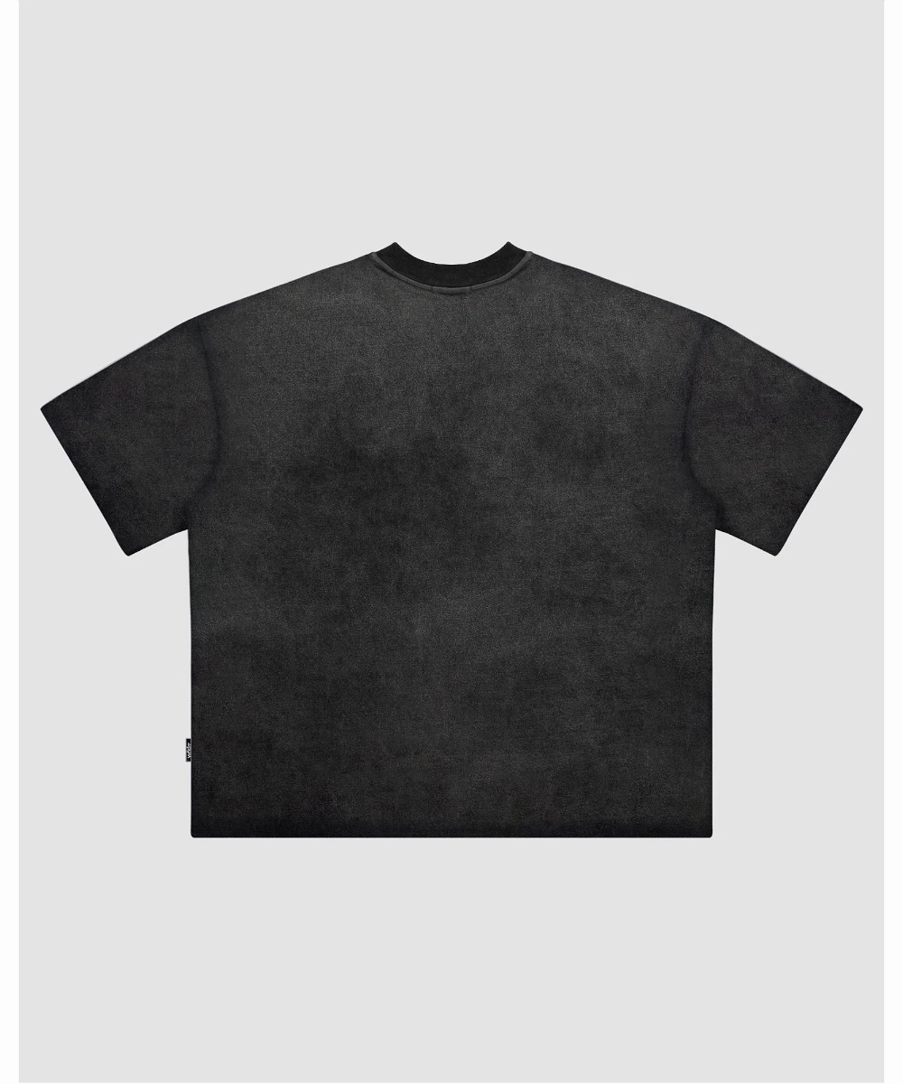 AntiStatic Material Breathable fabric WNDRR Top Shelf Heavy Weight Tee (Washed Black)