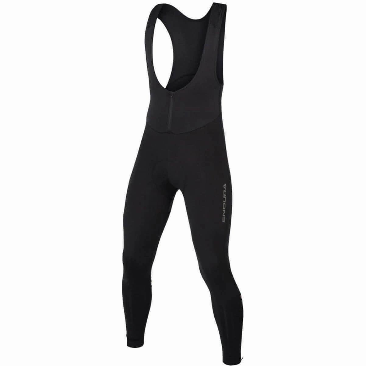 Endura Windchill Mens Cycling Bib Tights - Black Multi Panel Construction