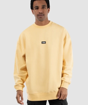 WNDRR Kingsland Crew Sweat (Sun Yellow) Denim Cool