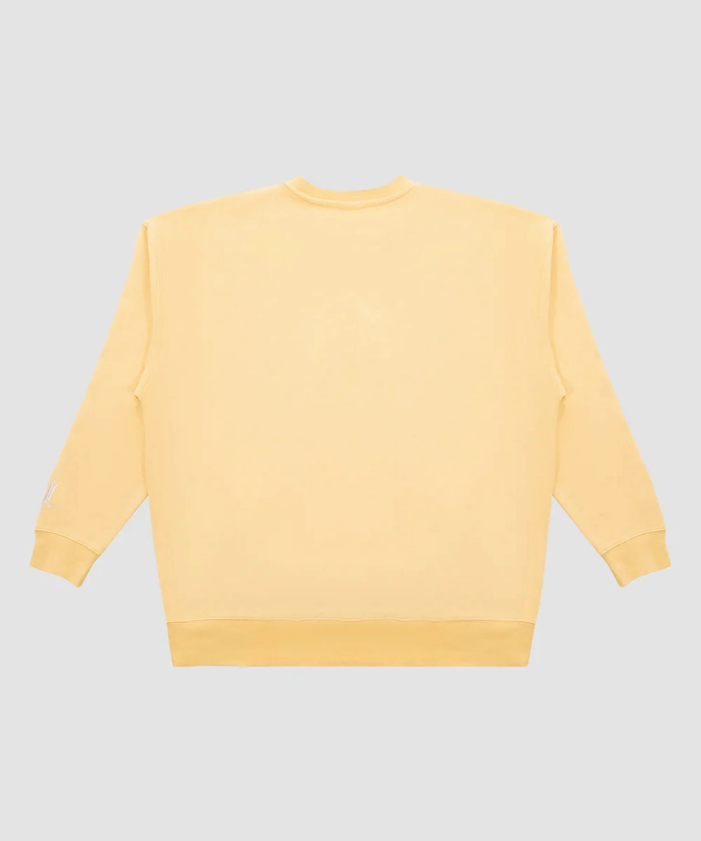 WNDRR Kingsland Crew Sweat (Sun Yellow) Soft Jersey NonChafe