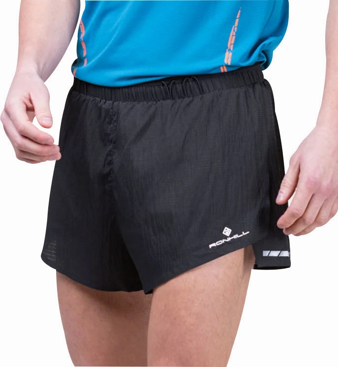 Ronhill Tech Race Mens Running Shorts - Black Preppy Style
