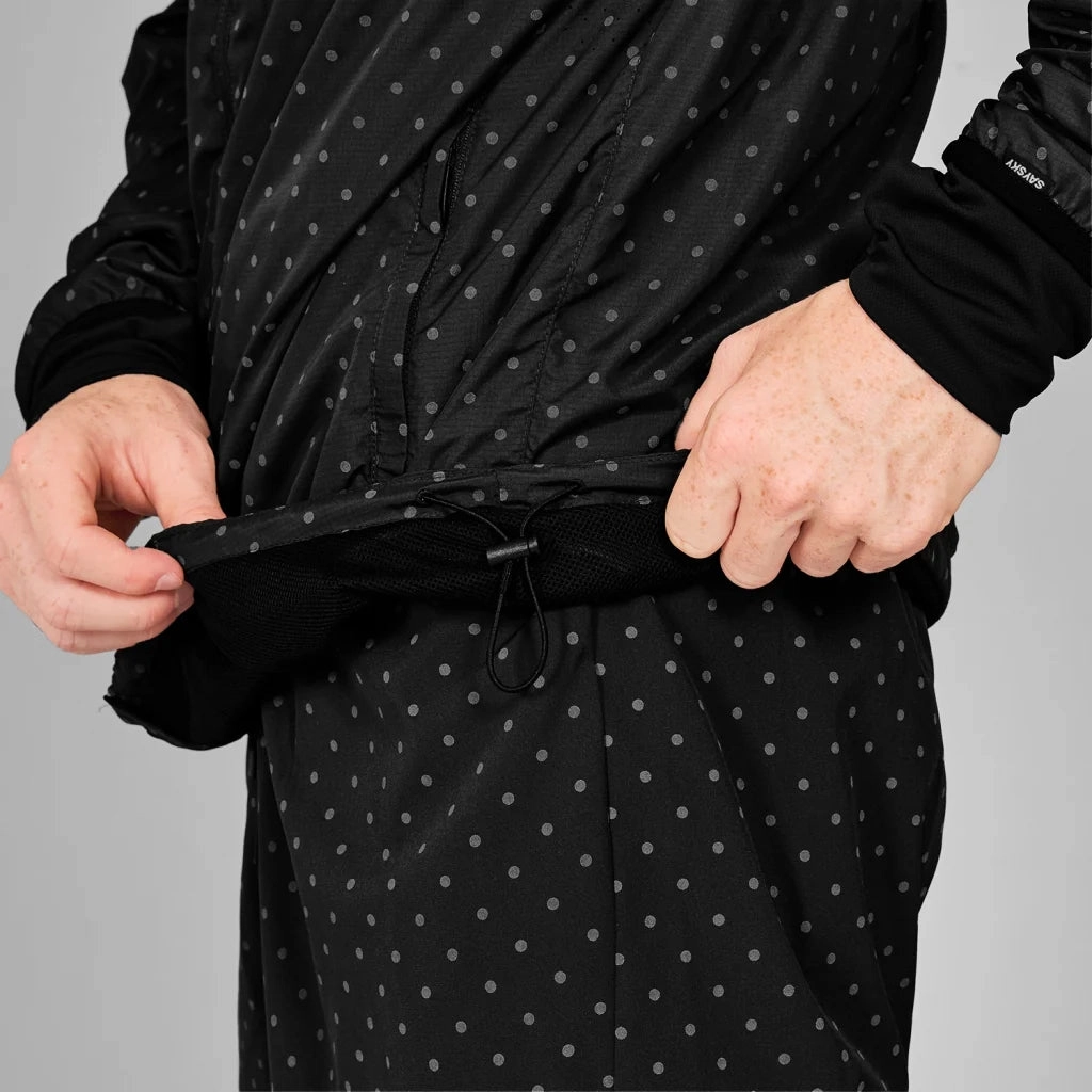 Fall Core SAYSKY Men's Reflective Polka Blaze Jacket Black