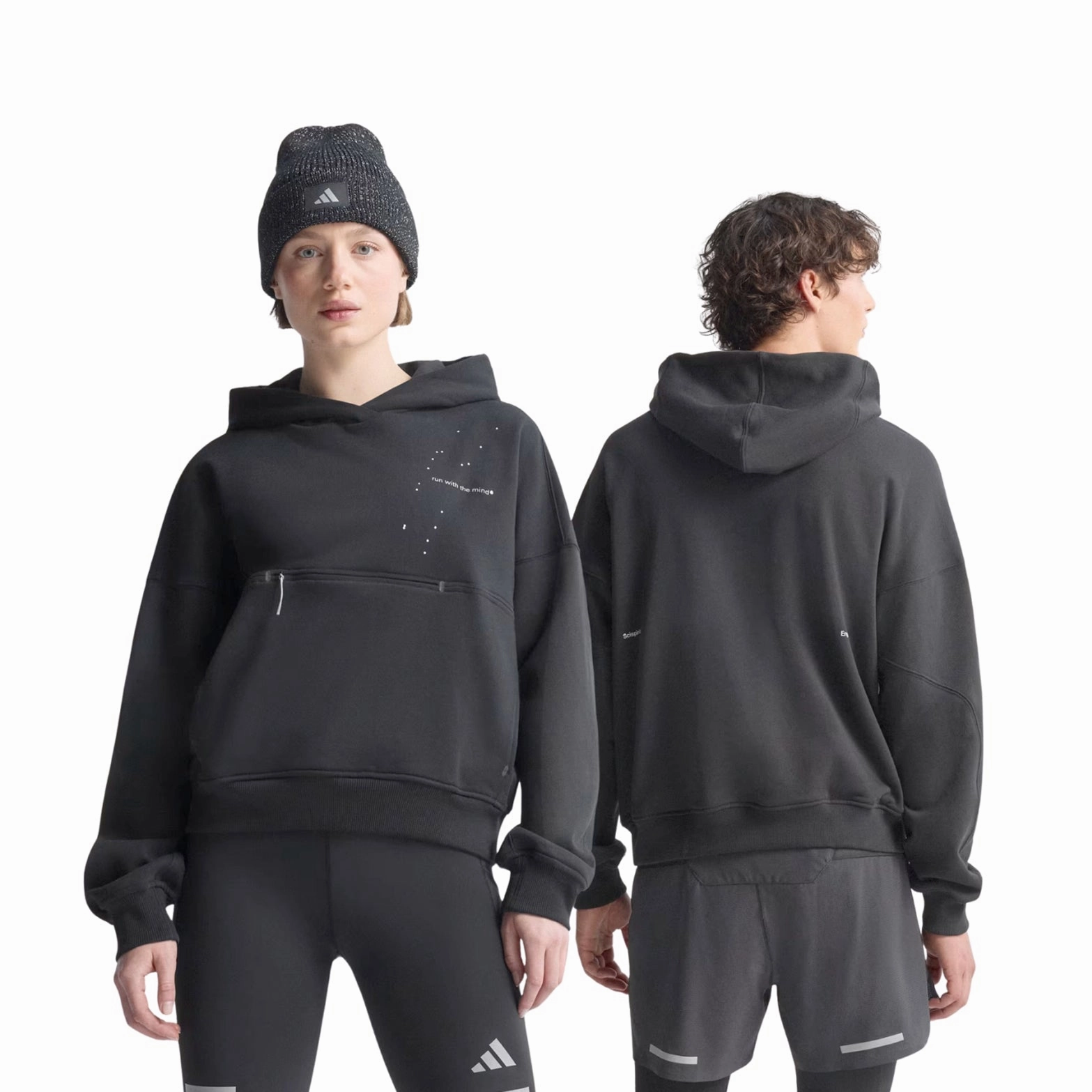 Trans Glow Adi365 H.Koumori Running Hoodie Black