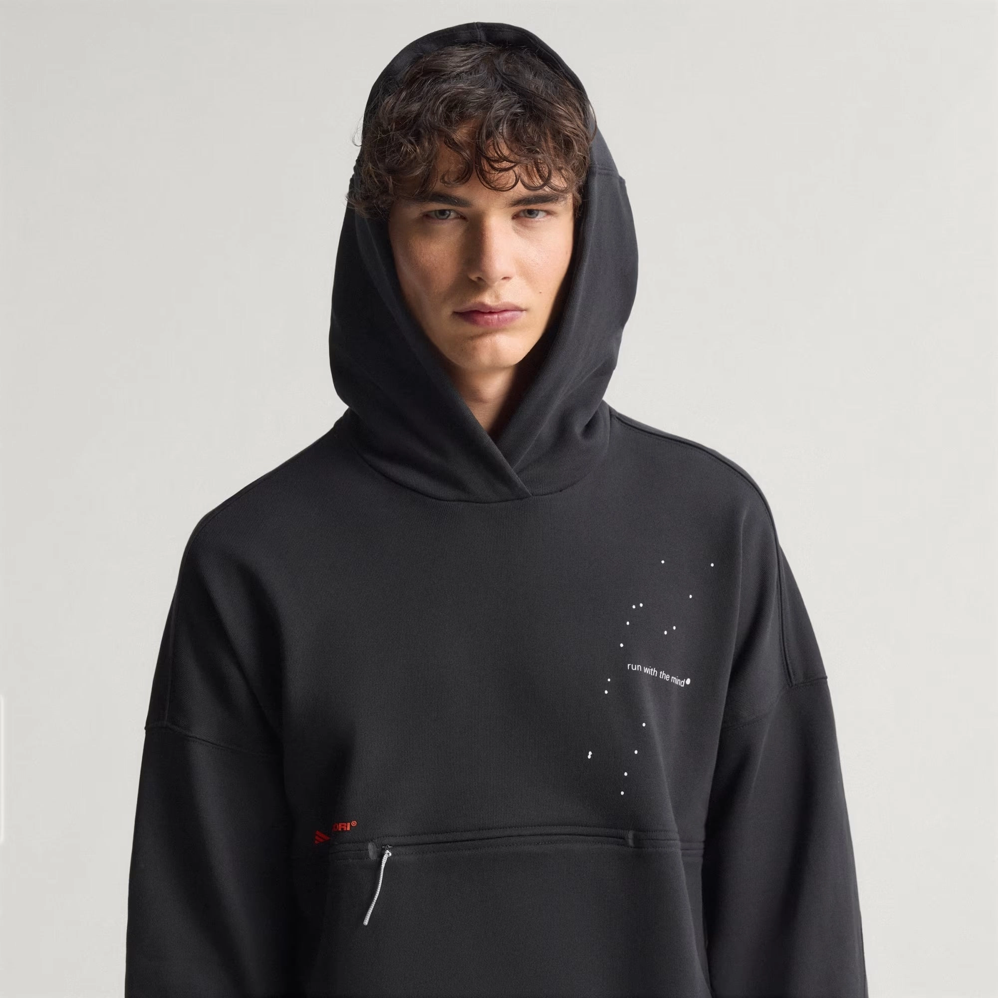 Adi365 H.Koumori Running Hoodie Black Tech Edge Ergonomic Cut