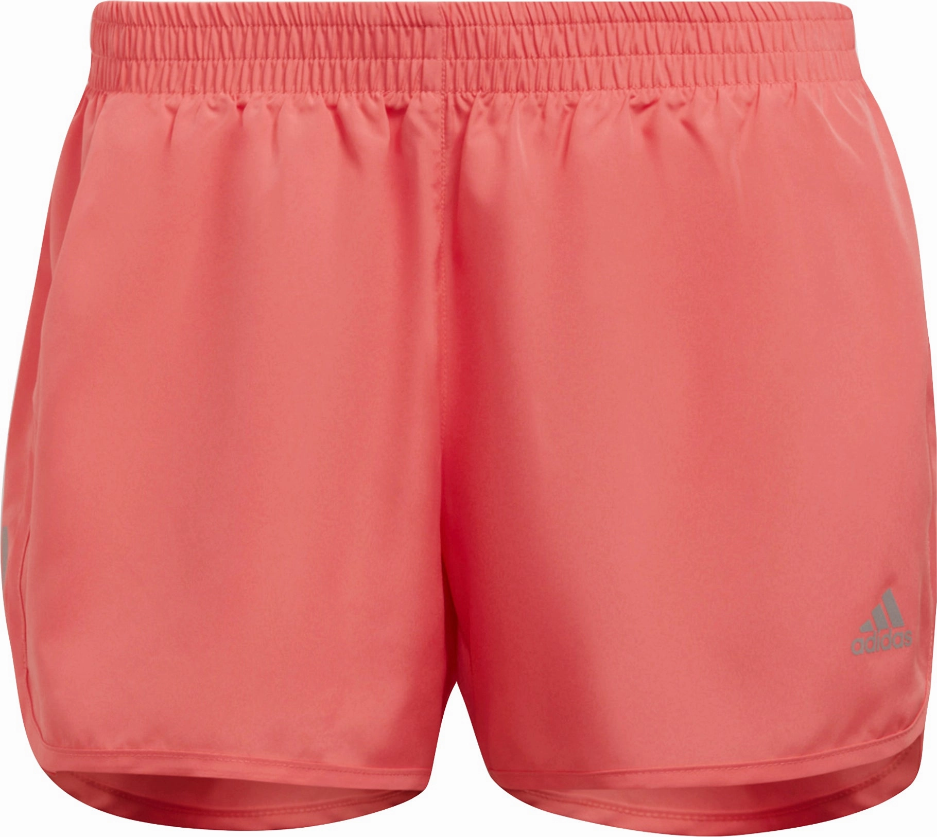 adidas 4 Inch Womens Running Shorts - Pink Low Profile Waistband Gym Wear