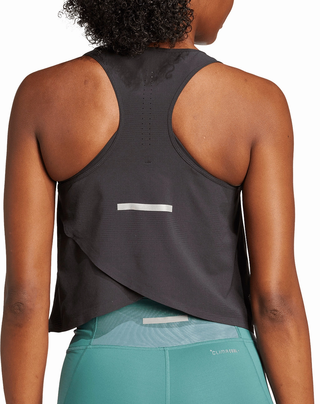 Element adidas ADI365 ClimaCool  Womens Running Crop Top - Black