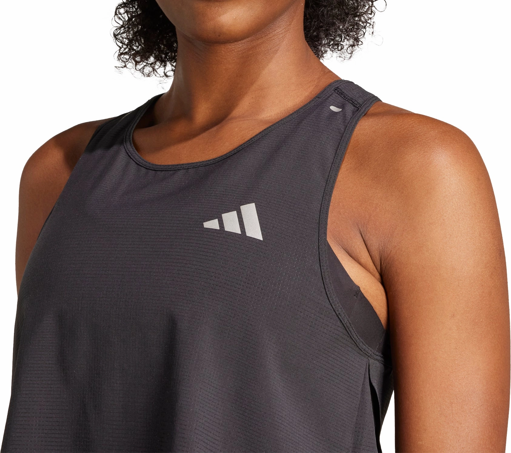 weakness adidas ADI365 ClimaCool  Womens Running Crop Top - Black