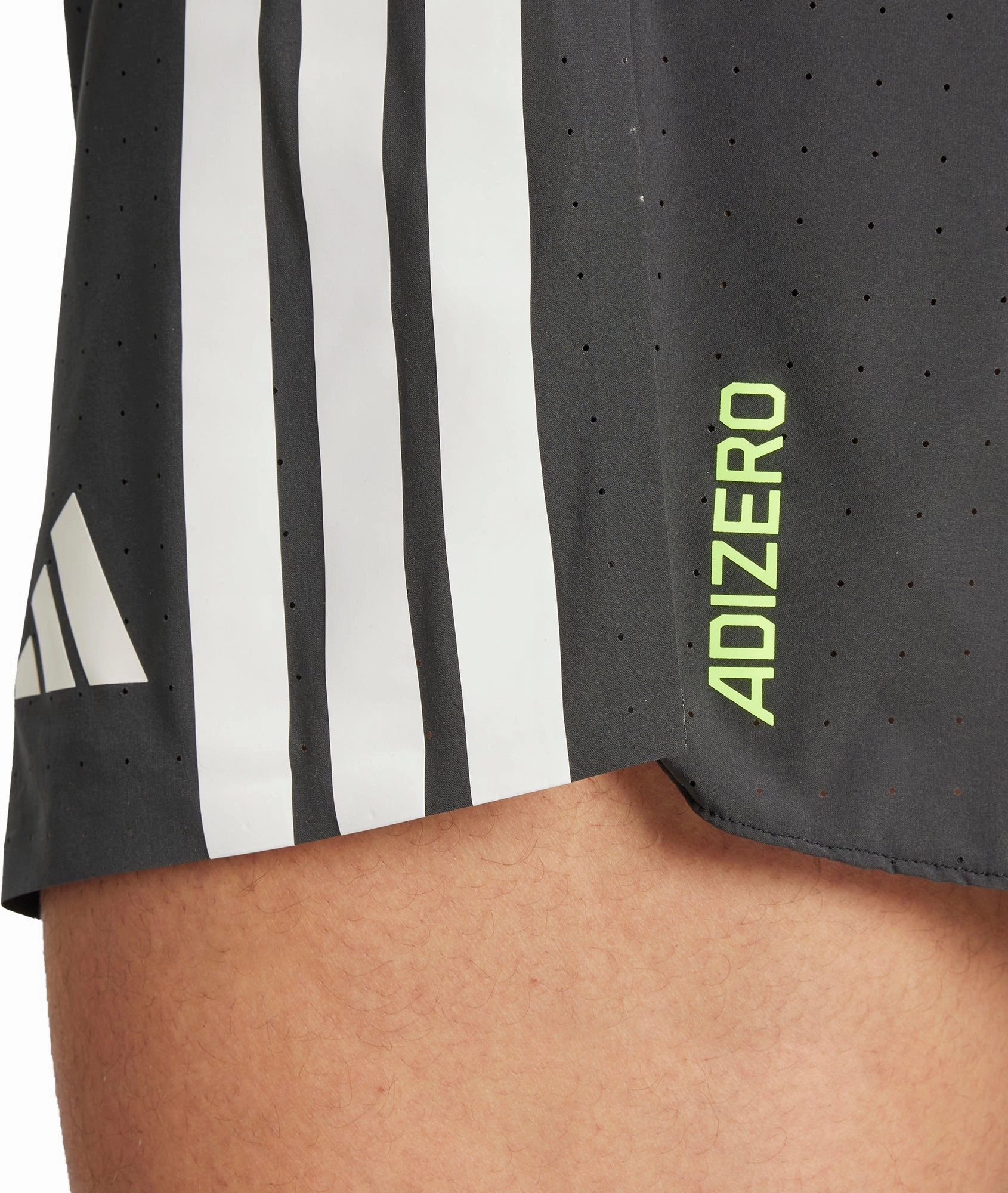 Warm Vibe adidas Adizero 3 Inch Split Mens Running Shorts - Black