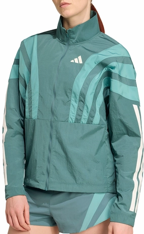 Dream adidas Adizero Archive Womens Running Jacket - Green