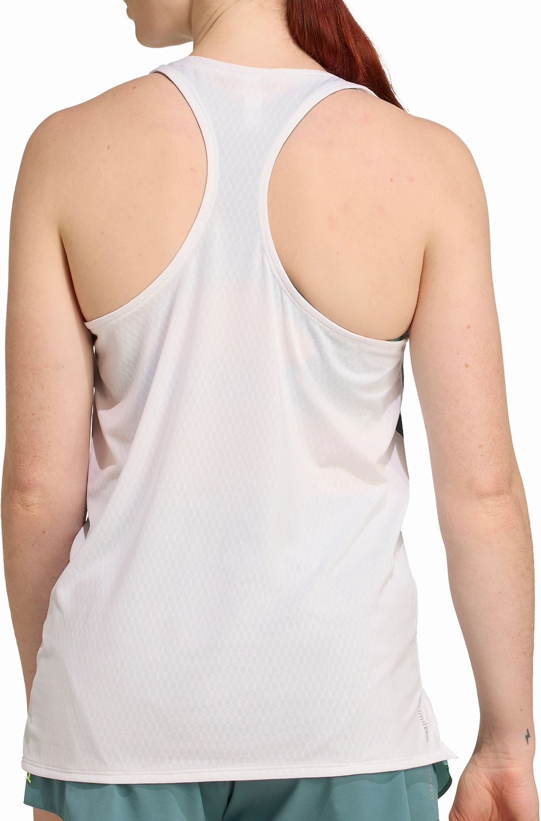 adidas Adizero Archive Womens Running Vest Tank Top - White suitable for informal gatherings Low