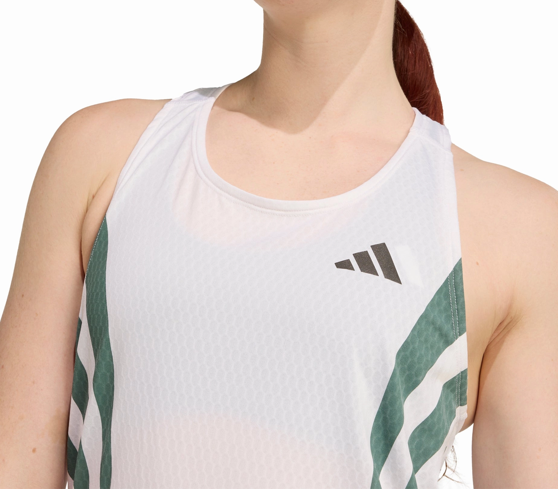 adidas Adizero Archive Womens Running Vest Tank Top - White composite