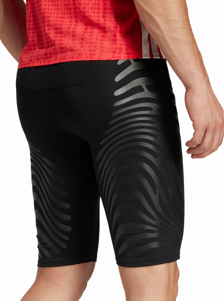 Leggings alternative adidas Adizero Control Mens Short Running Tights - Black