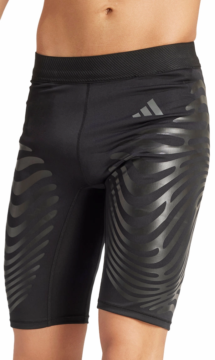 Tall Casual-style-attribute-quality adidas Adizero Control Mens Short Running Tights - Black