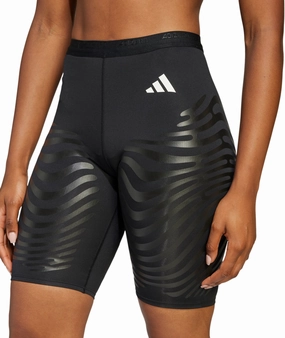 Abrasion-resistant-material-characteristic Soft adidas Adizero Control Womens Short Running Tights - Black