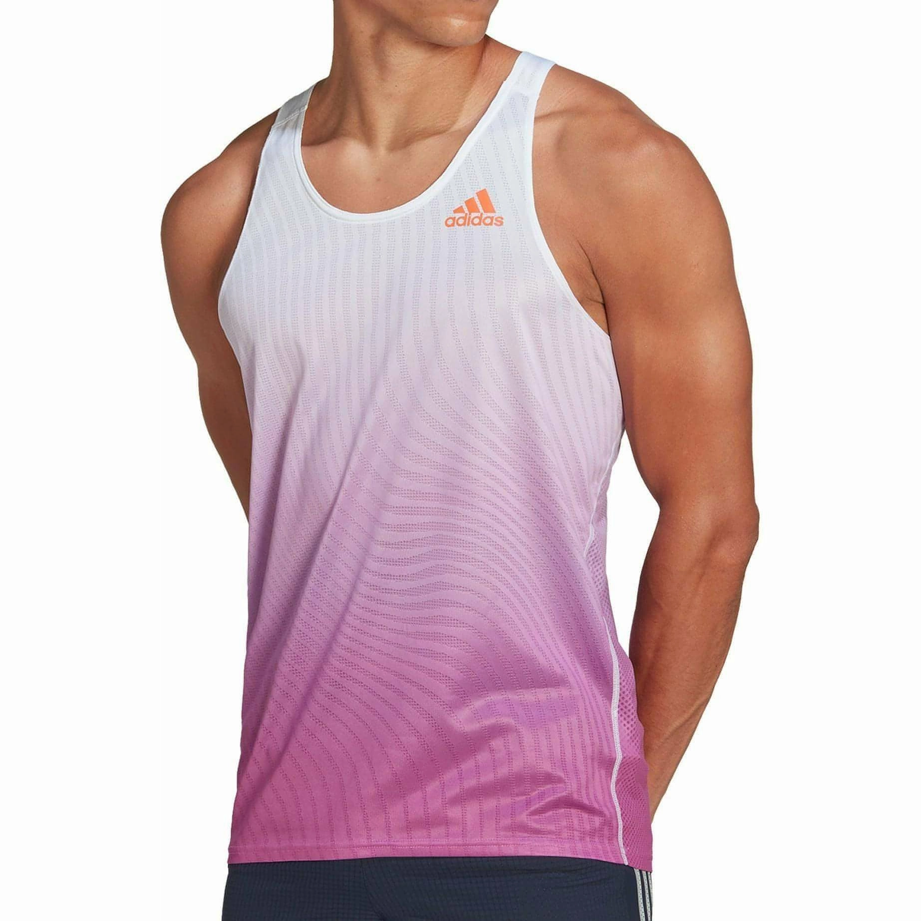 adidas Adizero Engineered Mens Running Vest - Purple law Wide Application