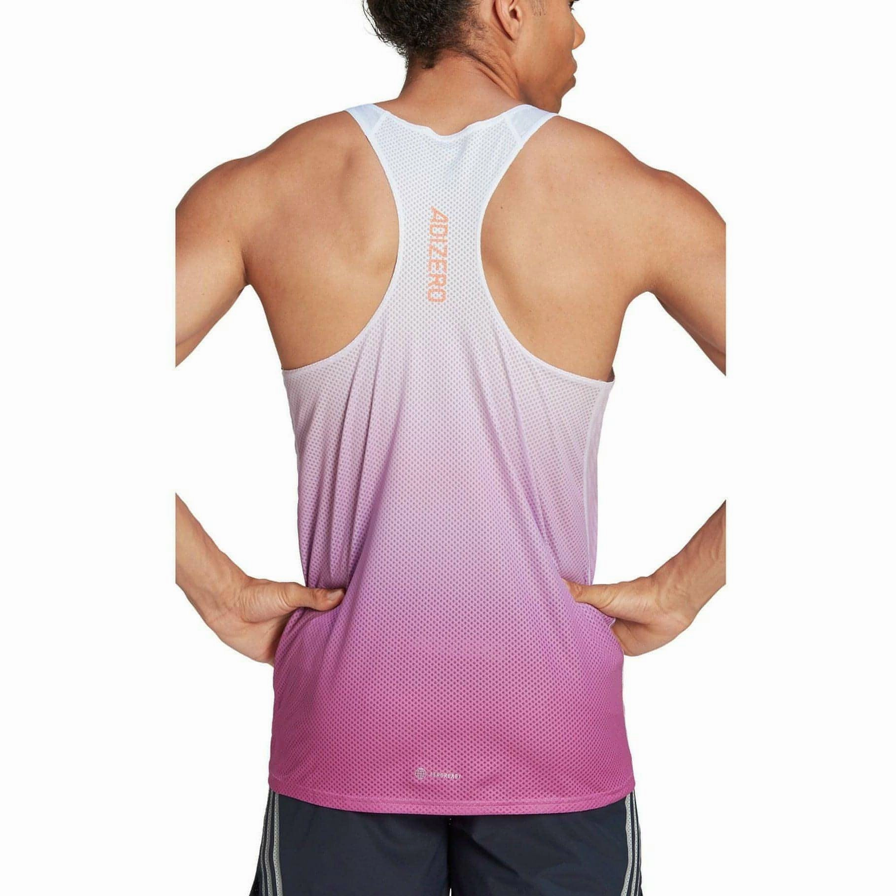adidas Adizero Engineered Mens Running Vest - Purple recreation