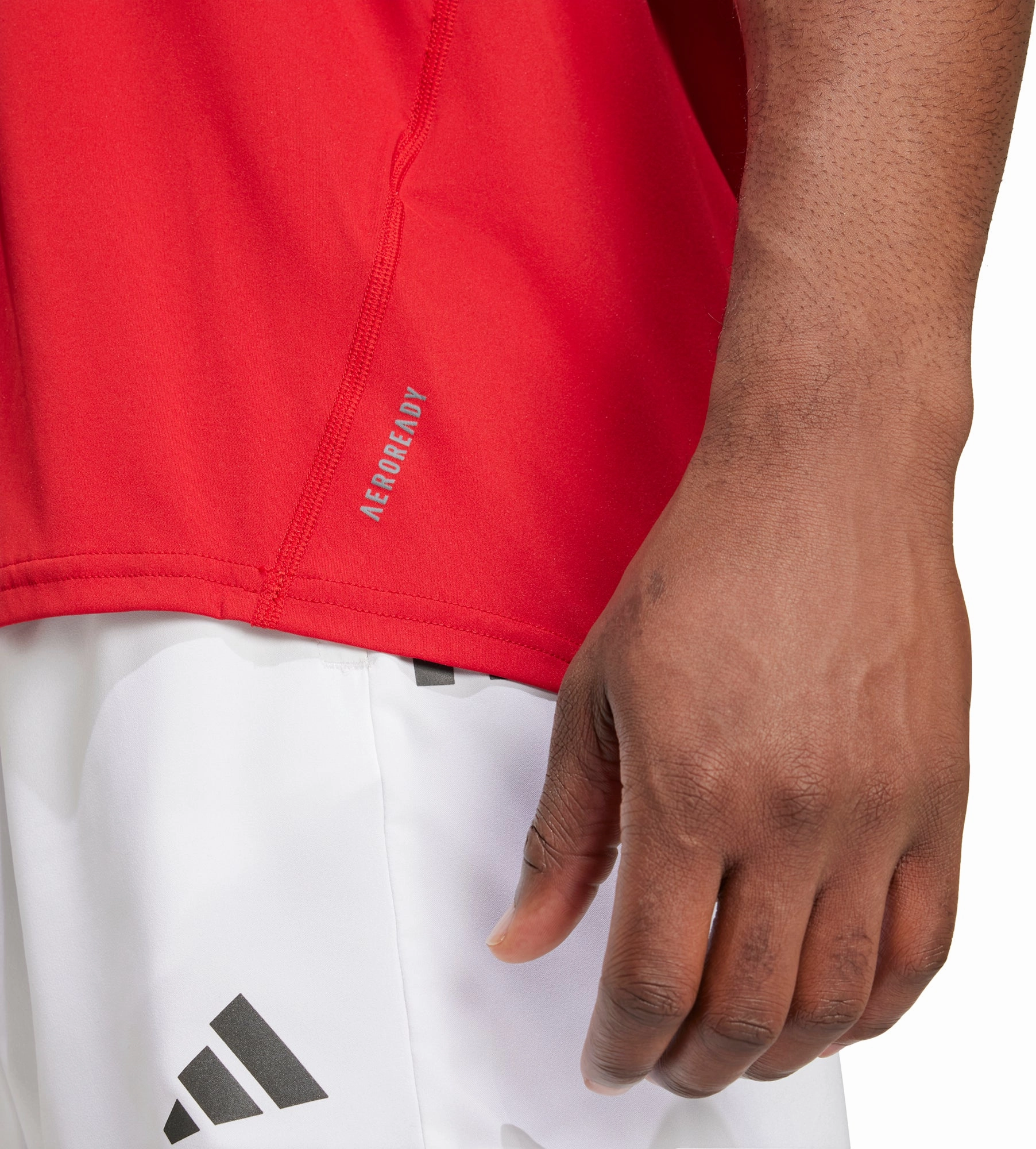 Mesh Lining adidas Adizero Essentials Mens Running Vest - Red