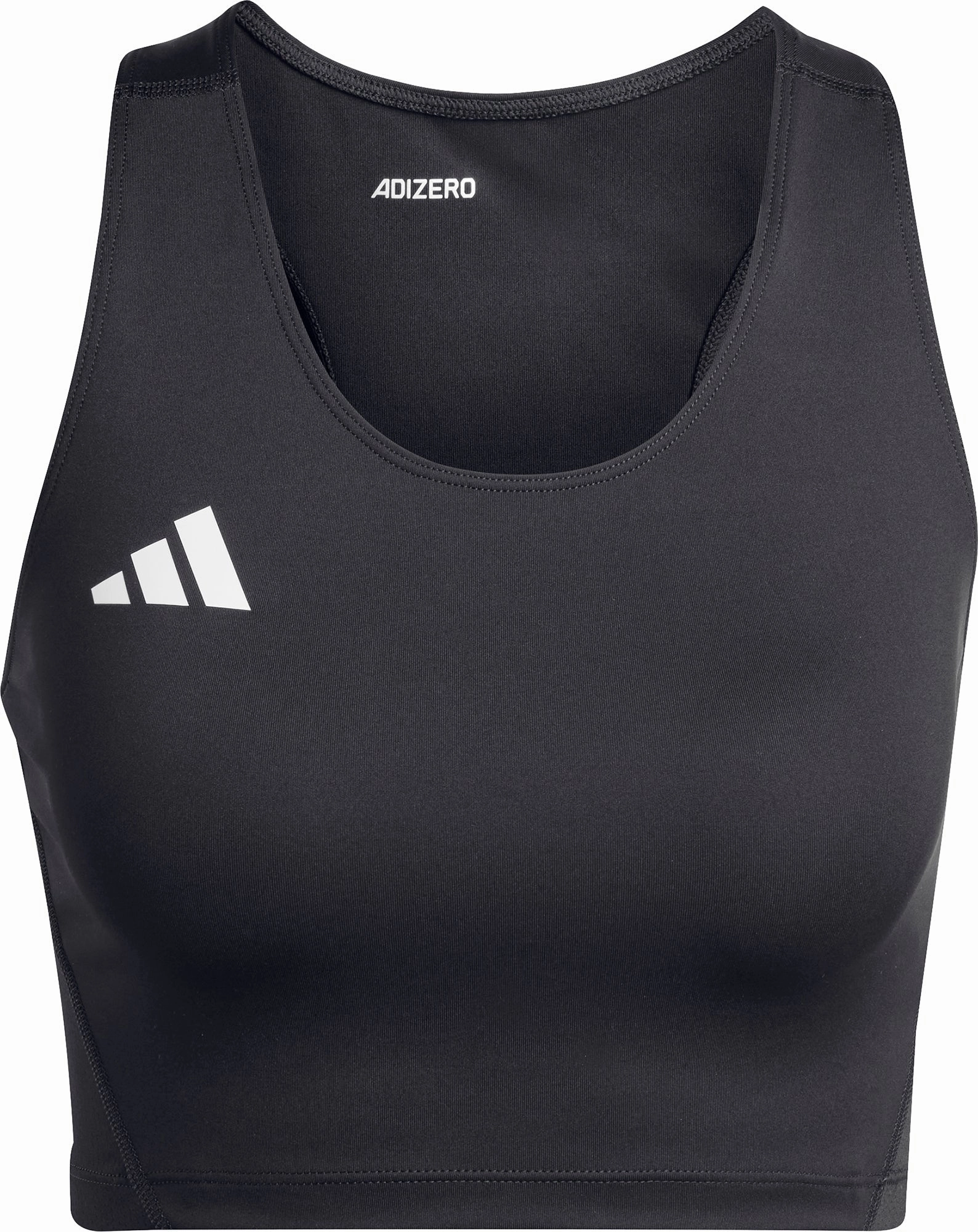 adidas Adizero Essentials Womens Running Crop Top - Black Bad