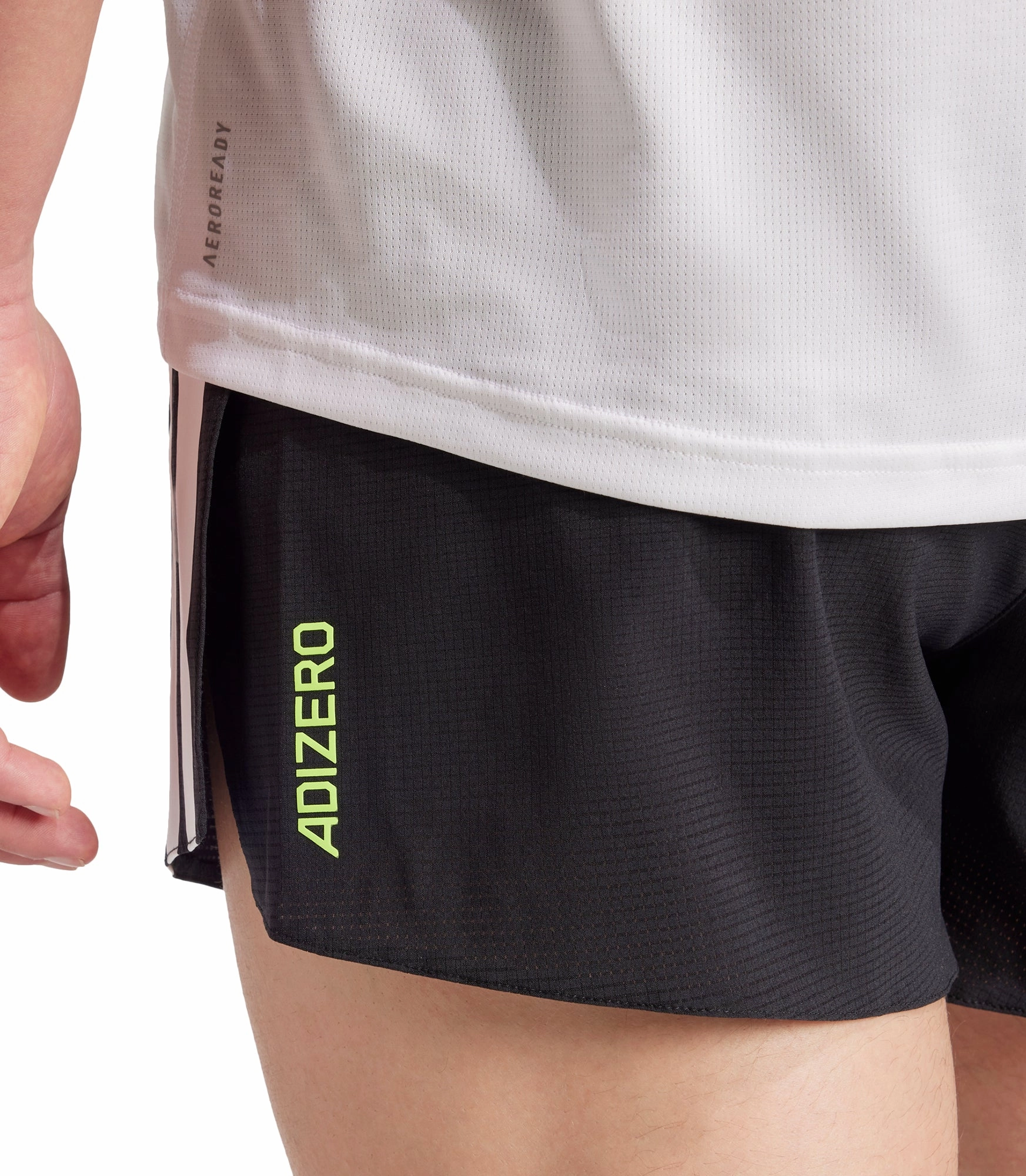 Anti Snag Fabric CompactPackable adidas Adizero Gel Pocket 3 Inch Mens Running Shorts - Black