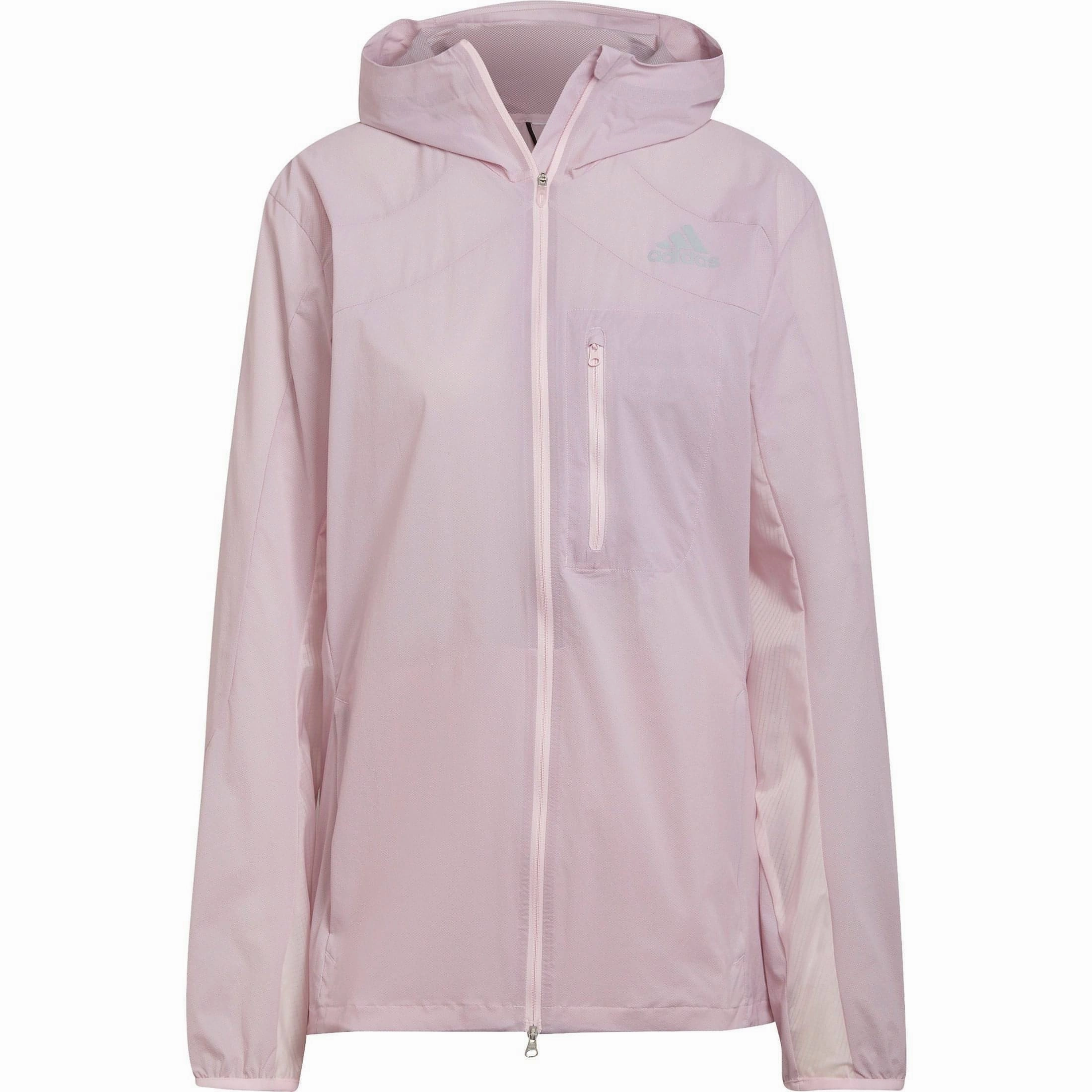 Seamless Seams Functional adidas Adizero Marathon Mens Running Jacket - Pink