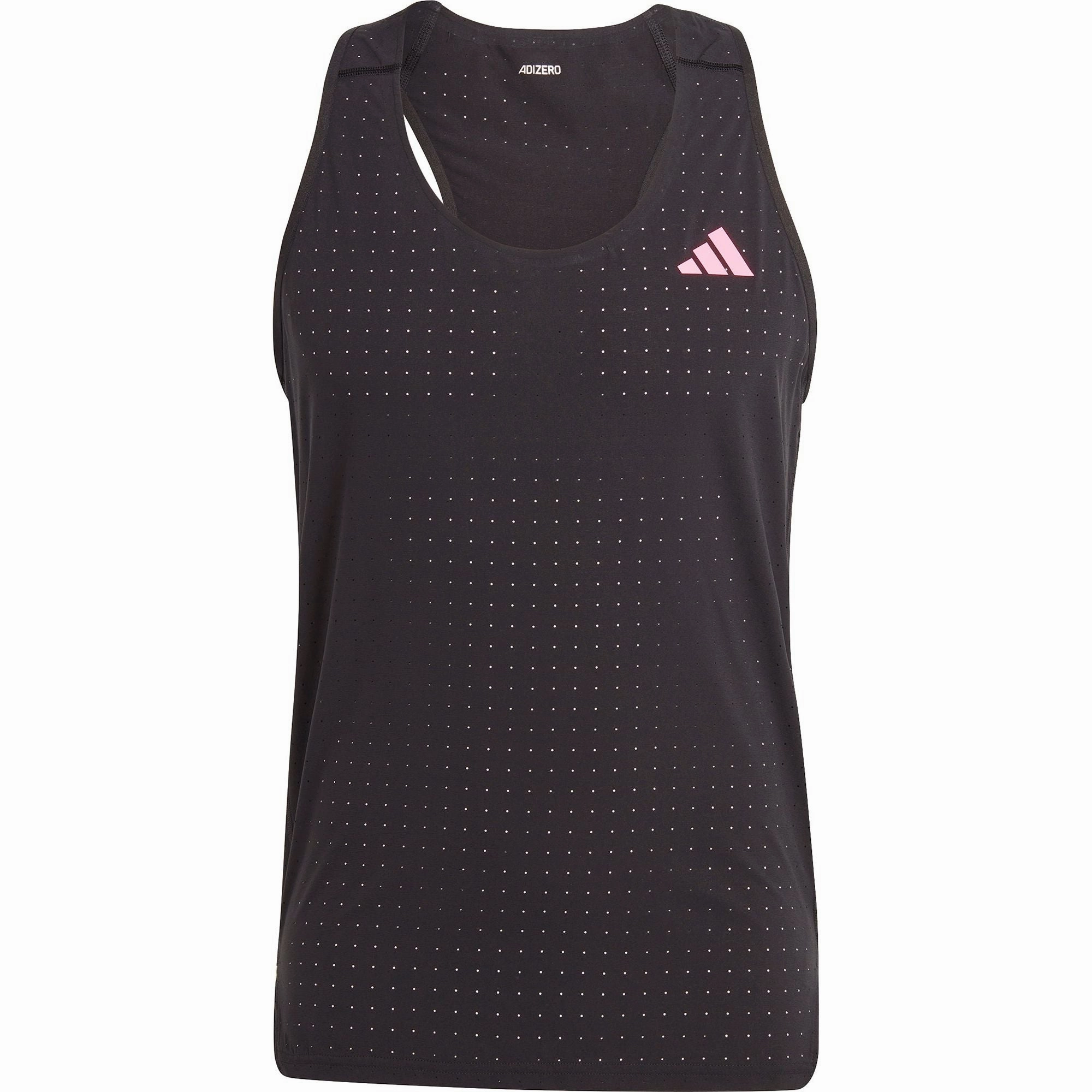 Thermo Regulating Inner Layer adidas Adizero Mens Running Vest - Black