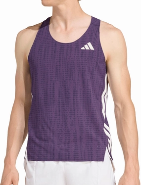 Party Division adidas Adizero Mens Running Vest - Purple