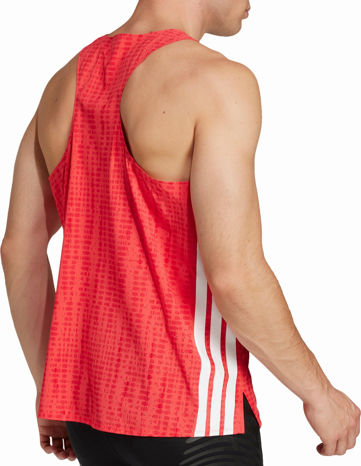 adidas Adizero Mens Running Vest - Red Must Have