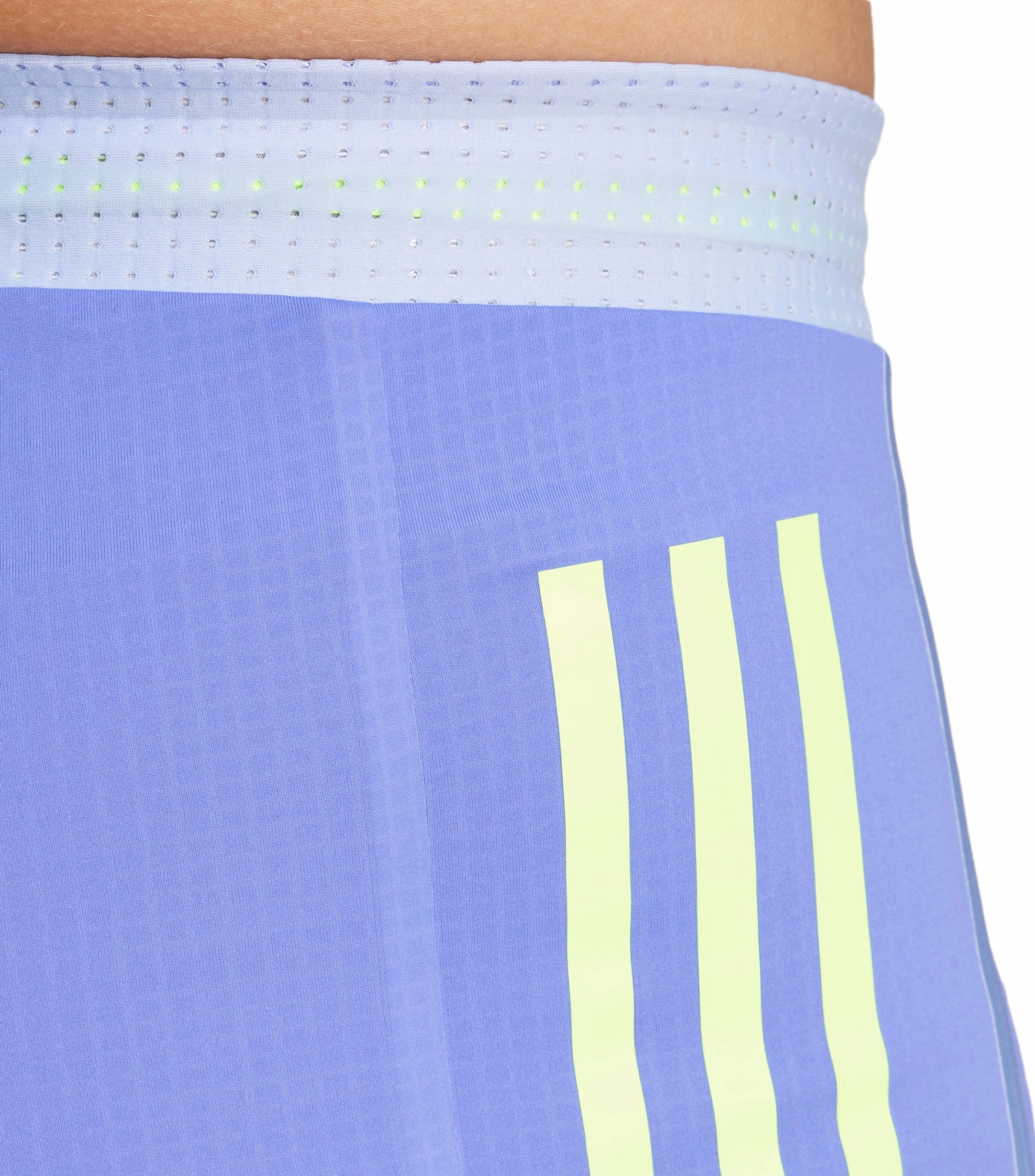 adidas Adizero Promo Mens Short Running Tights - Blue Flatlock Seams