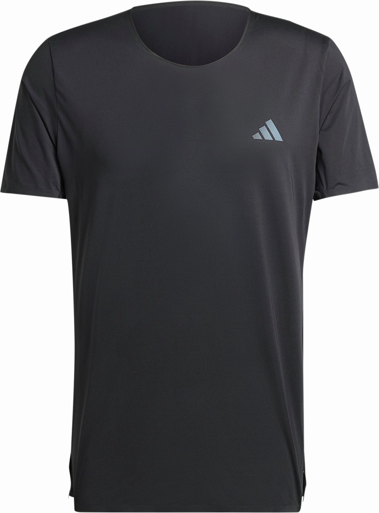 adidas Adizero Short Sleeve Mens Running Top - Black Versatile Piece Anti Pilling Finish