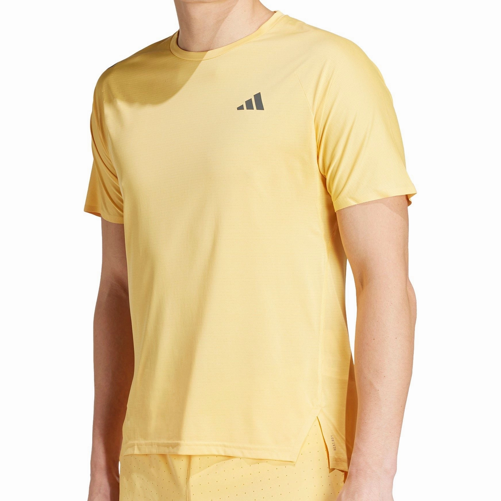 Stylish Gear glove venue adidas Adizero Short Sleeve Mens Running Top - Yellow
