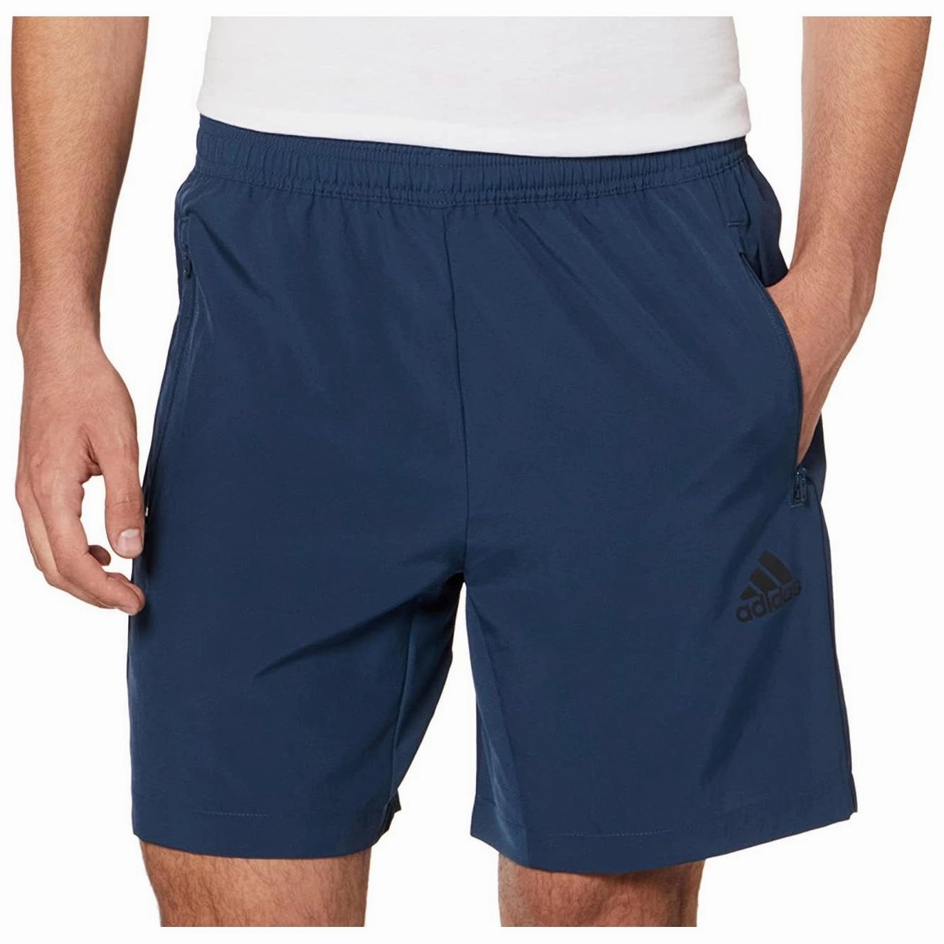 UVProtection Noble Core adidas AeroReady Designed To Move Woven Mens Training Shorts - Blue