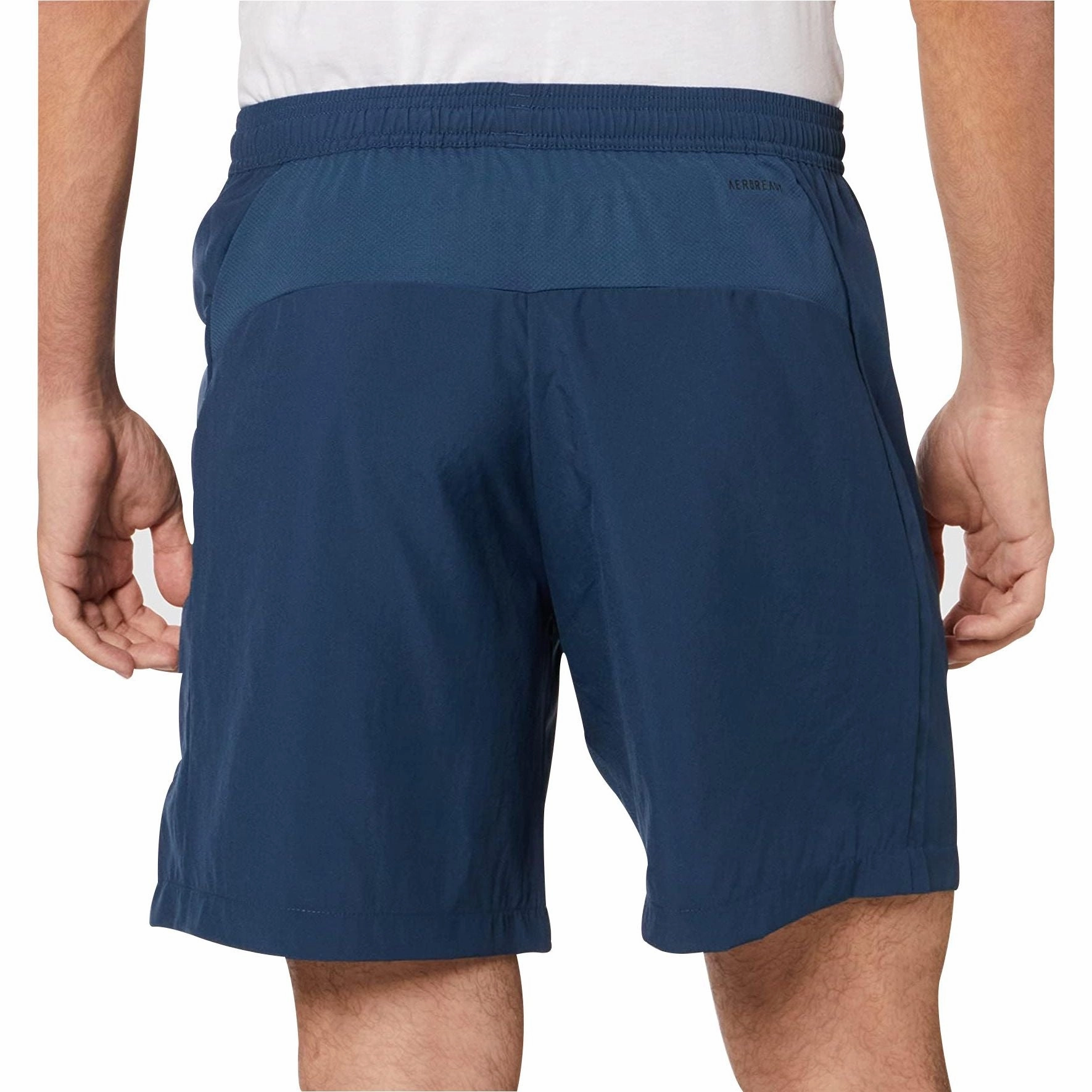 adidas AeroReady Designed To Move Woven Mens Training Shorts - Blue TaglessNeckline NonSlipGrip