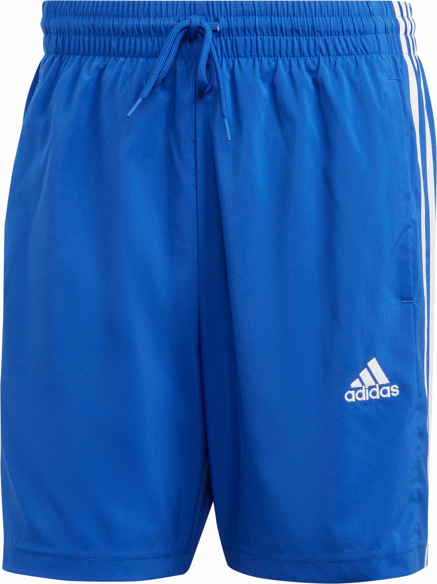 Magnetic Closure Romance Fit adidas AeroReady Essentials Chelsea 3 Stripes Mens Training Shorts - Blue
