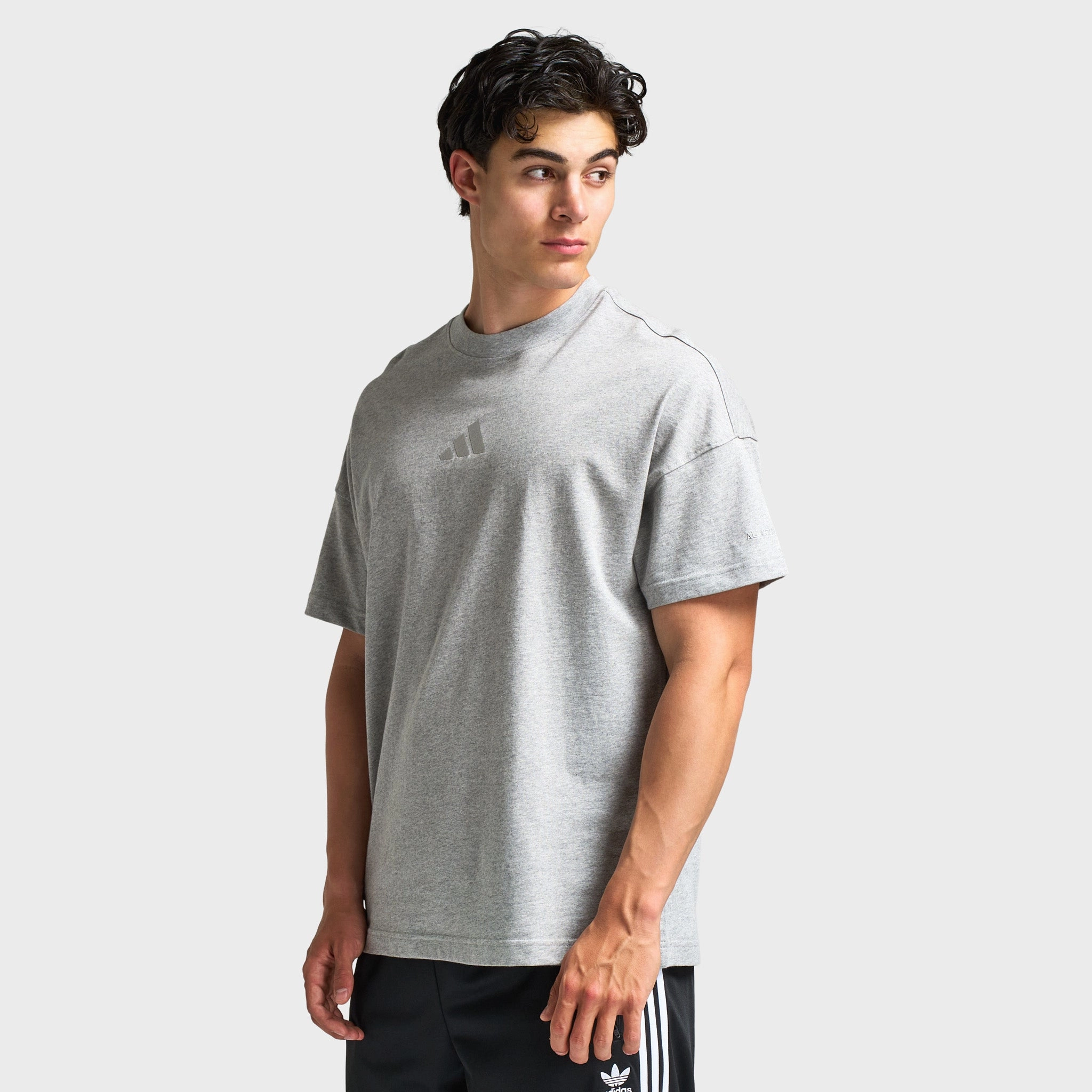 adidas All SZN T-Shirt / Medium Heather Grey scientific research amphibious operation